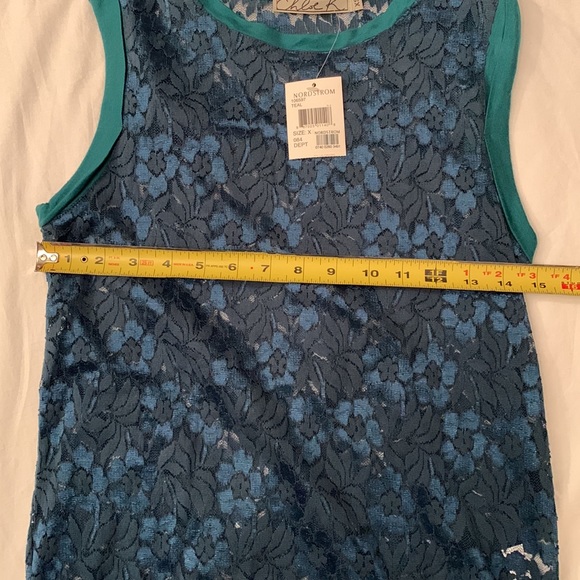 Teal lace tank top NWT - Picture 10 of 10